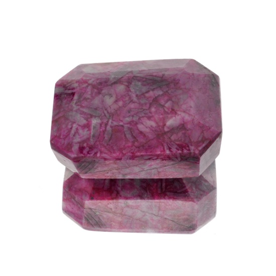 APP: 1.8k 716.85CT Rectangular Step Cut Ruby Gemstone