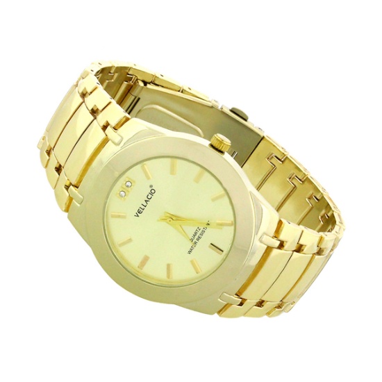 Gorgeous New Mens Vellacio Designer Watch Gold Design 8