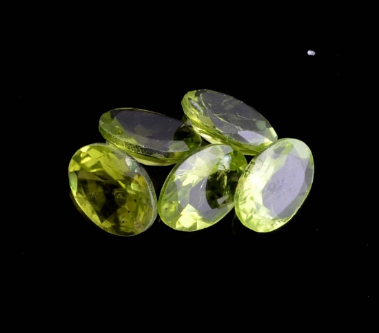 APP: 1.2k 6.03CT Oval Cut Green Peridot Parcel