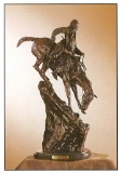 *Very Rare Small Mountain Man Bronze by Frederic Remington 11.5'''' x 5.5''''  -Great Investment- (S