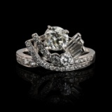 APP: 12.3k 0.90ct Diamond Platinum Ring (1.59ctw Diamonds) (Vault_R16_38398)