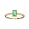 APP: 1.4k Fine Jewelry, Designer Sebastian 14KT. Gold, 0.61CT Emerald and 0.05CT Diamond Ring
