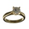 APP: 6.2k 18 kt. Gold, 1.06CT Round Cut Diamond Ring