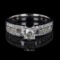 APP: 5.6k 0.46ct CENTER Diamond Platinum Ring (1.08ctw Diamonds) (Vault_R16_38747)