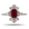 APP: 5.1k 1.23ct Ruby and 0.20ctw Diamond Platinum Ring (Vault_R16_38748)