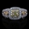 APP: 6.2k 1.02ctw Fancy Yellow Diamond 14K White Gold Ring (Vault_R16_38738)