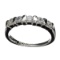 Fine Jewelry Designer Sebastian 1.00CT Swiss Cubic Zirconia And Platinum Over Sterling Silver Ring
