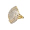 APP: 0.8k 0.25CT Mixed Cut Diamond And 14KT. Yellow/White Gold Over Sterling Silver Ring