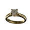 APP: 5.7k 14KT. Gold, 0.95CT Round Cut Diamond Ring