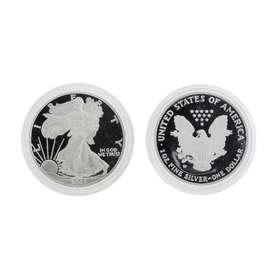 2005 U.S. American Eagle One oz Proof Silver Bullion Dollar Coin