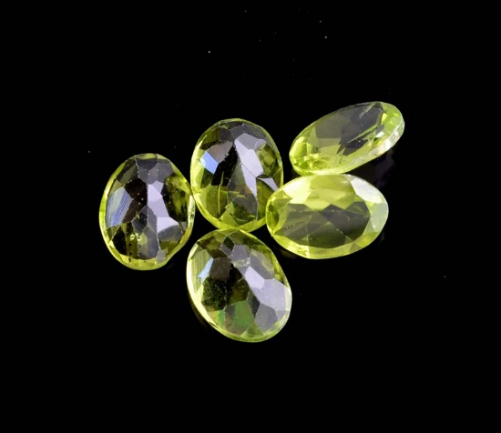 APP: 1.3k 6.60CT Oval Cut Green Peridot Parcel