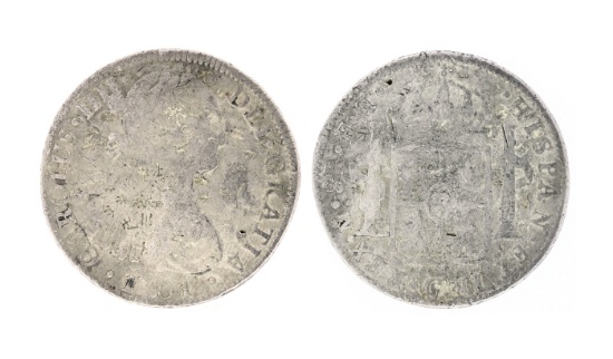 Extremely Rare 1801 Eight Reale American First Silver Dollar Coin Great Investment