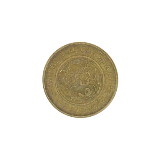 1998 Chuck E. Cheese Token