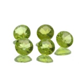 APP: 1.1k 5.72CT Round Cut Green Peridot Parcel