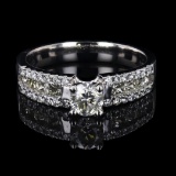 APP: 5.6k 0.46ct CENTER Diamond Platinum Ring (1.08ctw Diamonds) (Vault_R16_38747)