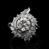 APP: 36k 2.07ct CENTER Diamond Platinum Ring (4.01ctw Diamonds) (Vault_R16_38754)