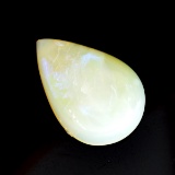 APP: 0.6k 2.60CT Pear Cut Cabochon Multi-Colored White Opal Gemstone