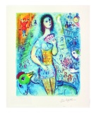 MARC CHAGALL Circus Fan Dancer, LXXI of CCLXXV