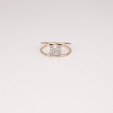 Fine Jewelry 14 kt. Gold, New Custom Made 0.07CT Diamond One Of a Kind Ring (FJ F70)
