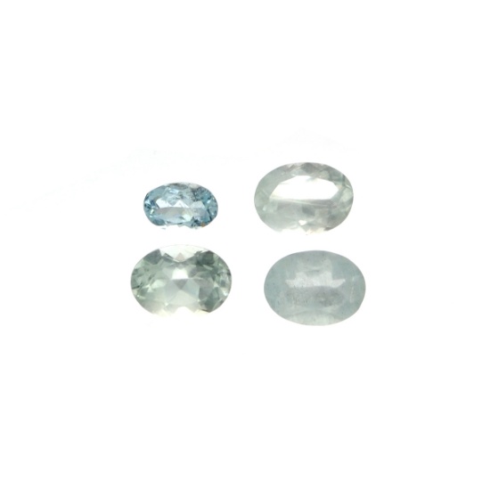 APP: 1.1k 3.69CT Oval Cut Aquamarine Parcel