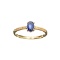 14KT. Gold, 0.66CT Blue Sapphire And Diamond Ring