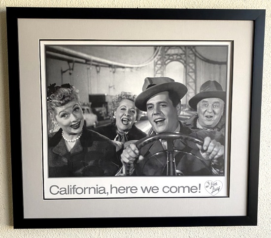 I LOVE LUCY Lithograph Museum Framed 03 27" x 31" Great Investment (Vault_DNG)