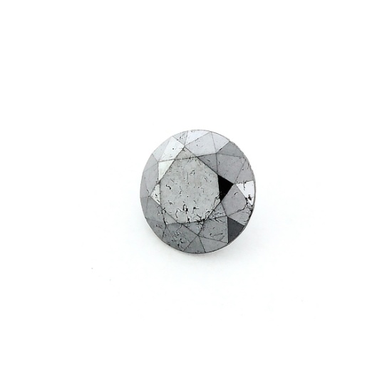 0.67CT Round Cut Black Diamond Gemstone