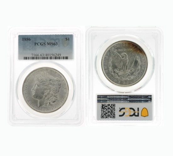 Rare 1886 U.S. Morgan Silver Dollar Coin