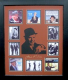 Frank Sinatra Album Covers and Laser Cut Mat Museum Framed Collage - Plate Signed (Vault_BA)