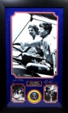 John F. Kennedy And Jacqueline Kennedy Museum Framed Collage - Plate Signed (Vault_BA)