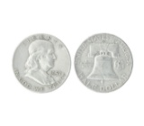 1957-D U.S. Benjamin Franklin Half Dollar Coin