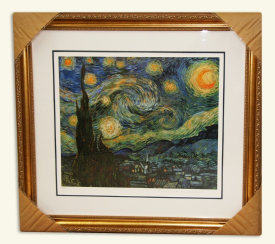 Van Gogh (After) -Limited Edition Museum Framed Print 01 -Numbered (Vault_DNG)