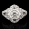 App: $16,000 1.04ct SI3 CLARITY CENTER Diamond Platinum Ring (1.76ctw Diamonds) EGL CERTIFIED