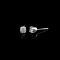 14KT. White Gold, Custom Made 0.50CT Round Brilliant Cut Diamond Earrings (VGN A-11) (Vault_V)