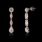 App: $17,190 4.01ctw Diamond 18K White Gold Dangle Earrings (Vault_R32)