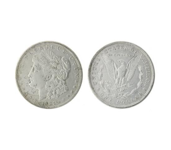 1921-D U.S. Morgan Silver Dollar Coin
