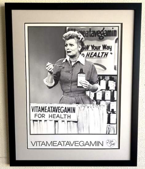 I LOVE LUCY Lithograph Museum Framed 02 27" x 33" Great Investment (Vault_DNG)