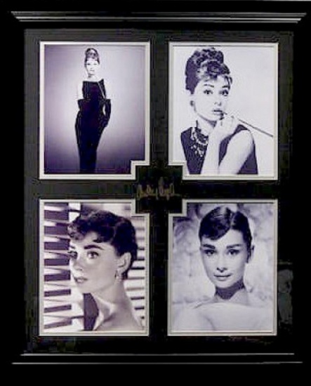 Audrey Hepburn Museum Framed Collage - Plate Signed
