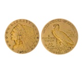 Rare 1908 $2.50 U.S. Indian Head Gold Coin