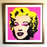 Warhol (After) Museum Framed Marilyn Monroe 