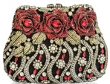 Swarovski Crystal Elements Handbag - Cherished Roses for You 6.5 x 5 Retail: $1,200 (Vault_I)