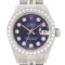 Rolex Ladies Datejust 18K Gold & Steel Blue Dial Diamond Watch w_ Jubilee Band (Vault_CC)