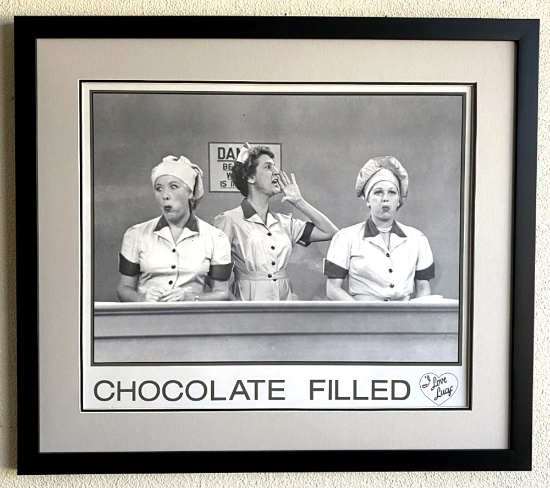 I LOVE LUCY Lithograph Museum Framed 01 27" x 31" Great Investment (Vault_DNG)