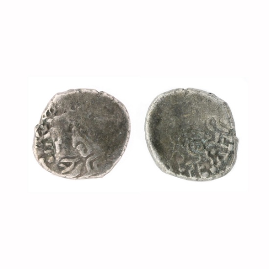Ancient 415-455 A.D. Kumaragupta Gupta Empire Denarius Silver Coin