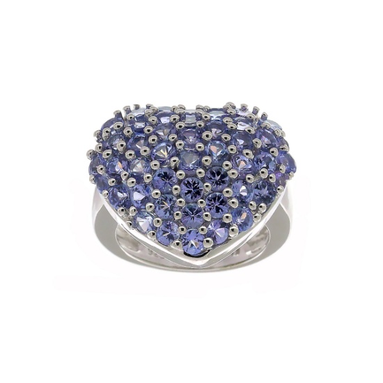 Tanzanite 925 Sterling Silver Size 5 Ring