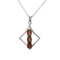 3.62CT Oval Cut Ruby Sterling Silver Pendant with 18