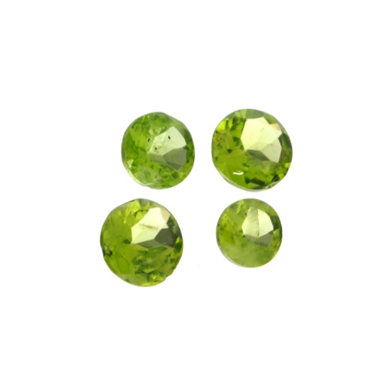 5.58CT Round Cut Peridot Parcel