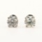 2.99ctw Diamond 18K White Gold Stud Earrings (Vault_RR02)