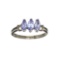 0.40CT Marquise Cut Tanzanite And Sterling Silver Ring