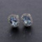 High End Posh Aquamarine and Diamond Earrings in White Gold! (Vault_Q)